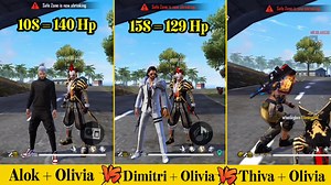 751K views · 9.9K reactions | ALOK VS DIMITRI VS THIVA ABILITY TEST FREE FIRE | 2B Gamer FF | Facebook