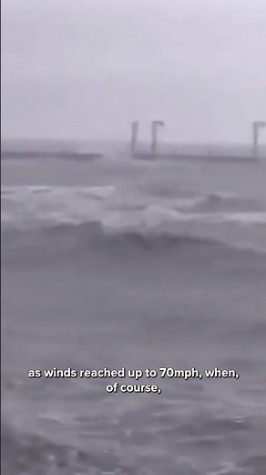 Turbulent winds and waves hit Gilf Coast in Texas