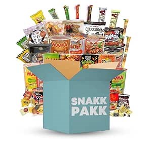 Supreme Asian Ramen Noodle Cups Variety Pack with Snacks (6 Individual Cups, each different and 2-3 Asian snacks for your pleasure)