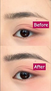 Korean Eyebrows Tutorial 😍 #makeup