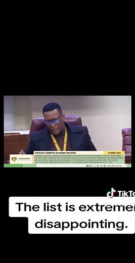 Higher Education Portfolio Committee Review Insights