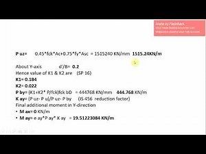 UNBRACED SLENDER COLUMN DESIGN