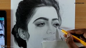 How to Draw Rashmika Mandanna | Eye Drawing | Lesson 3 | Step by StepTutorial for Beginners I have Started portait drawing tutorial series through with you can learn in details/step by step how to draw Rashmika Mandanna how to draw rashmika mandanna hair how to draw face so i recommend you to watch the video till the end | Vkartbox