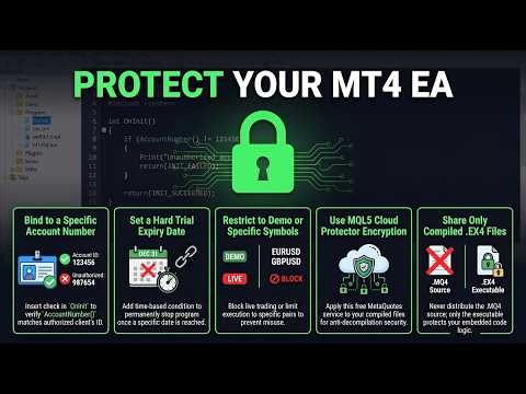 Protect MT4 EAs: Account Binding, Trial Periods & MQL5