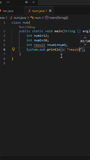sun two number in java