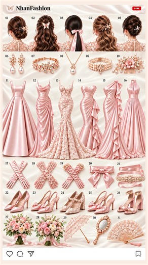 Build Your Blush Bridal Look 💍 Dress, Heels and Finishing Details