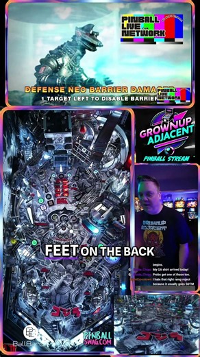 Godzilla vs. Mechagodzilla in Epic Pinball Battle! #shorts