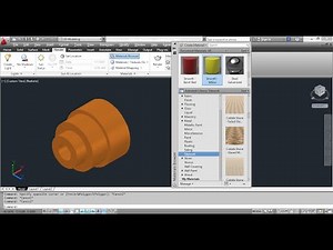 How to Assign Material in Autocad 3D