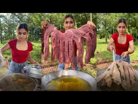 How to cook deep frying beef with curry recipe