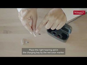Place ReSound ONE hearing aids in the Standard Charger