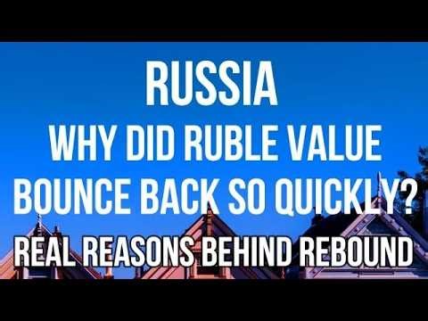 RUSSIAN RUBLE Why Did Value REBOUND so Quickly Full Explanation & Reasons for Currency Recovery