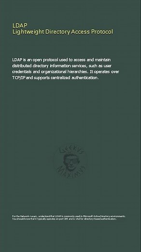 LDAP Lightweight Directory Access Protocol - Network+