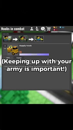 How to Use SUPPLY UNITS in Noobs in Combat!