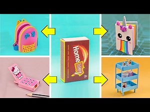 matchbox craft / easy paper craft / how to make / miniature craft / craftube