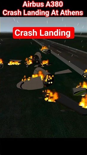 A380 crash landing #shorts