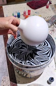 9K views · 7.5K reactions | How good does this ceramic piece look after Water Marbling . Flashback Marbling memory ❤️ | Raynbow Crow Studios | Facebook