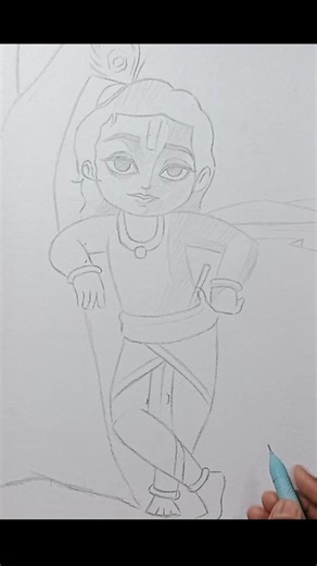 krishan drawing step by step #video #drawing #art