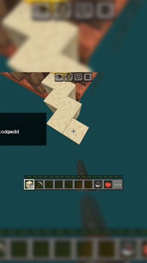 god level stacked icy bridge 🗿#minecraft #bridge #mcpe