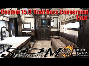 Custom 15.9' Trail Boss Conversion Luxury Horse Trailer Living Quarter Tour