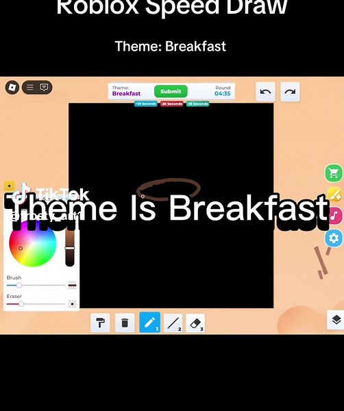 Roblox Speed Draw: Breakfast Theme