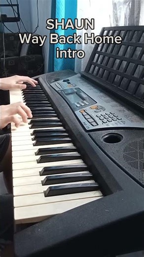 SHAUN - Way Back Home - simple piano cover ( intro tutorial ) #music #pianocover #pianomusic