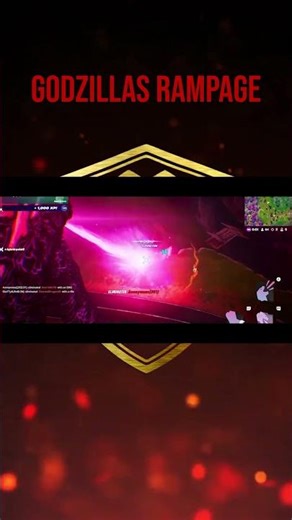 Godzilla's Rampage #fortnite #gaming #battleroyale #godzilla #fortniteclips