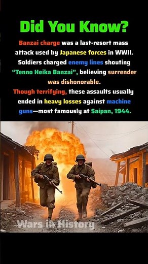 The Banzai Charge: WWII’s Most Desperate Attack #ww2