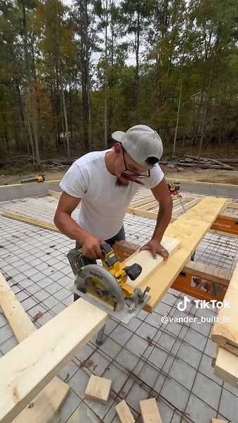 Just building a 2x12 built-up header for the garage windows. #construction #building #contentcreator #residential #tips