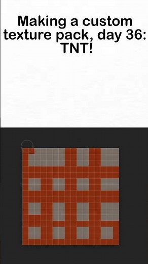 Making a custom texture pack, day 36: TNT! #texturepack #minecraft