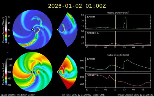 M7.1 Solar Flare – Earth-Facing CME | Early January 2026 A significant M7.1-class solar flare has recently erupted from an active region on the Sun, launching an Earth-facing Coronal Mass Ejection (CME). Current timing places the CME impact window at around 3 January 2026. This event represents a renewed burst of high-energy particles and magnetised plasma, marking a notable escalation in solar activity as we begin the year. The flare itself was energetic and well-defined, with a clear release o