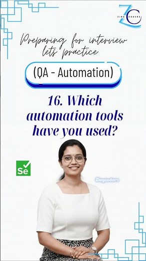 Day 16-30 | Java Selenium Interview QA | Which Automation Tools Have You Used? | Zing Coders