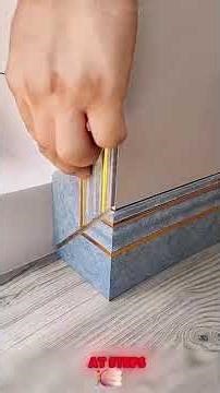 Seamless splicing techniques for stepped baseboards 🛠️🧱 #shorts