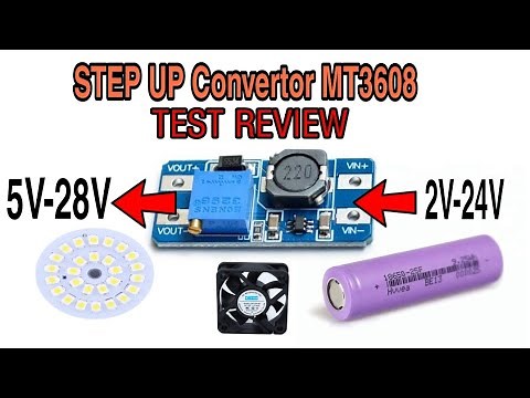 MT3608 Step Up DC to DC converter board increase input 2V - 24V up to 5 - 28V Review|ELECTRONIC INFO