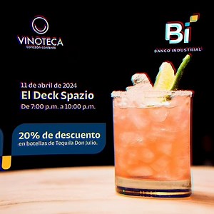 ¡Prepárate para una experiencia inolvidable en nuestra Tequila Night con #ClubBi y VINOTECA ! 🍷 🌟 Una experiencia que no querrás perderte. Obtén el 20% de descuento en botellas de tequila Don Julio. 📅 Jueves 11 de abril 🎯El Deck Spazio 🕰️ 7 p.m a 10 p.m *Cupos limitados. Conoce más aquí 👉 https://bi.gt/3vHdgT0 | Club Bi