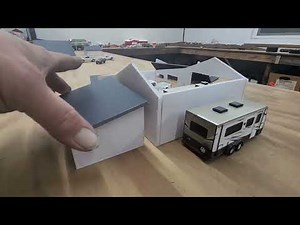 How to build a foam board garage 1/64 Scale