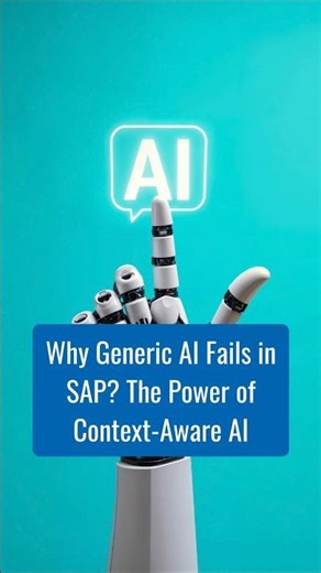 Why Generic AI Fails in SAP? The Power of Context-Aware AI | ZaranTech #shorts