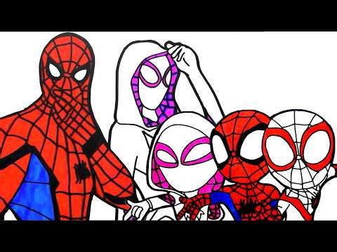 Spider-Man Detailed Drawing Tutorial | Step by Step - Art colors!
