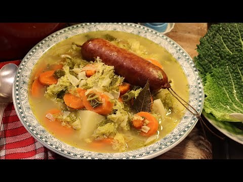 Ma SOUPE AU CHOU CAMPAGNARDE A LA MORTEAU - Mère Mitraille, très réchauffante ! Gourmandises TV
