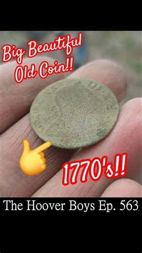 Somebody LOST this Big Beautiful Old Coin 250 years ago!! #coin #metaldetecting #treasure #wow