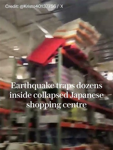 Japan earthquake: Dozens trapped in shopping centre in Kumamoto Prefecture
