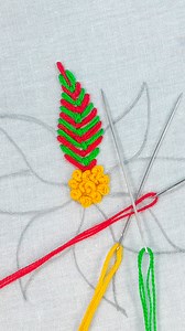 Awesome hand embroidery design | hand embroidery viral video #highlights #shorts #reels | Dian Embroidery