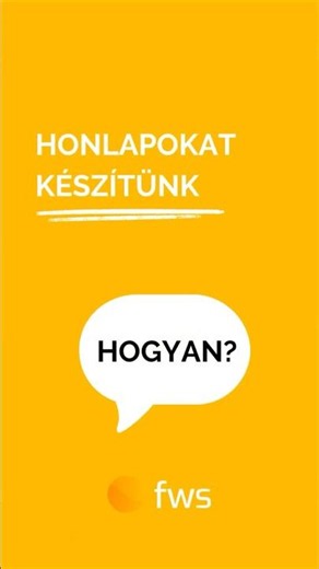 Honlapkészítés az fws webstudioval