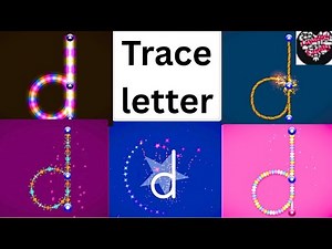 Trace Letter D ( LOWERCASE LETTER ) Learn to Write The Alphabet Letter FUN LEARNING VIDEOS FOR KIDS