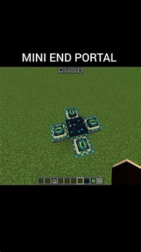 Mini end portal build #shorts #minecraft