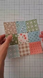 Video by @centerstreetquilts ​Easy nine patch with perfect points every time! 🙌 ​Steps: Cut nine squares (mine are 2.5"). Lay the squares in a 3x3 grid on a lightweight interfacing or preprinted grid interfacing (like @tensisters_handicraft). Iron into place. Fold one row over and sew a 1/4" seam. Fold the second row over and sew a 1/4" seam. Snip seams where the corners of the squares meet to allow the seams to nest. Press the seams in opposite directions. Fold one column over and sew a 1/4" s
