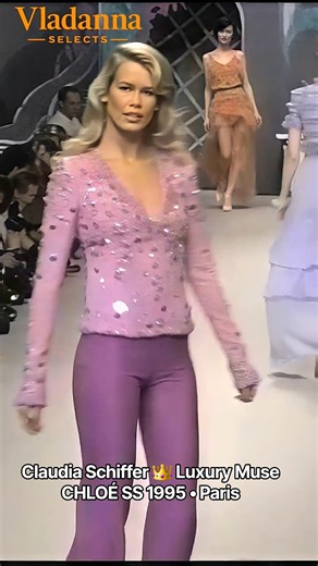 👑 1995 SS • Claudia Schiffer • Luxury Muse • KARL LAGERFELD for CHLOÉ • Fashion Archive Pari