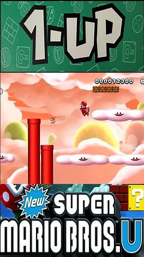 New Super Mario Bros U - Easy 1-Up Trick! 🍄🔥