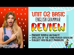 Grammar Tutorial - Lesson 02 Basic - Simple Present Tense 1 - pronouns