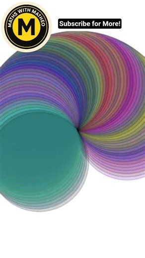 Rainbow Conch shell Using Geometry! #mathematics #maths