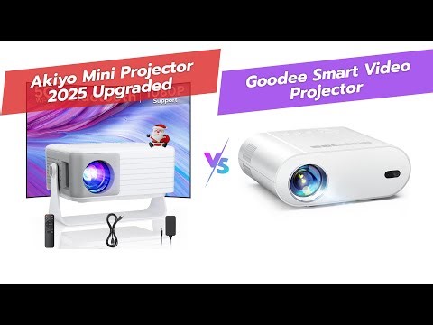 AKIYO 2025 Upgraded vs GooDee 4K Mini Projector: Which Portable Projector Wins? 🔥🎬